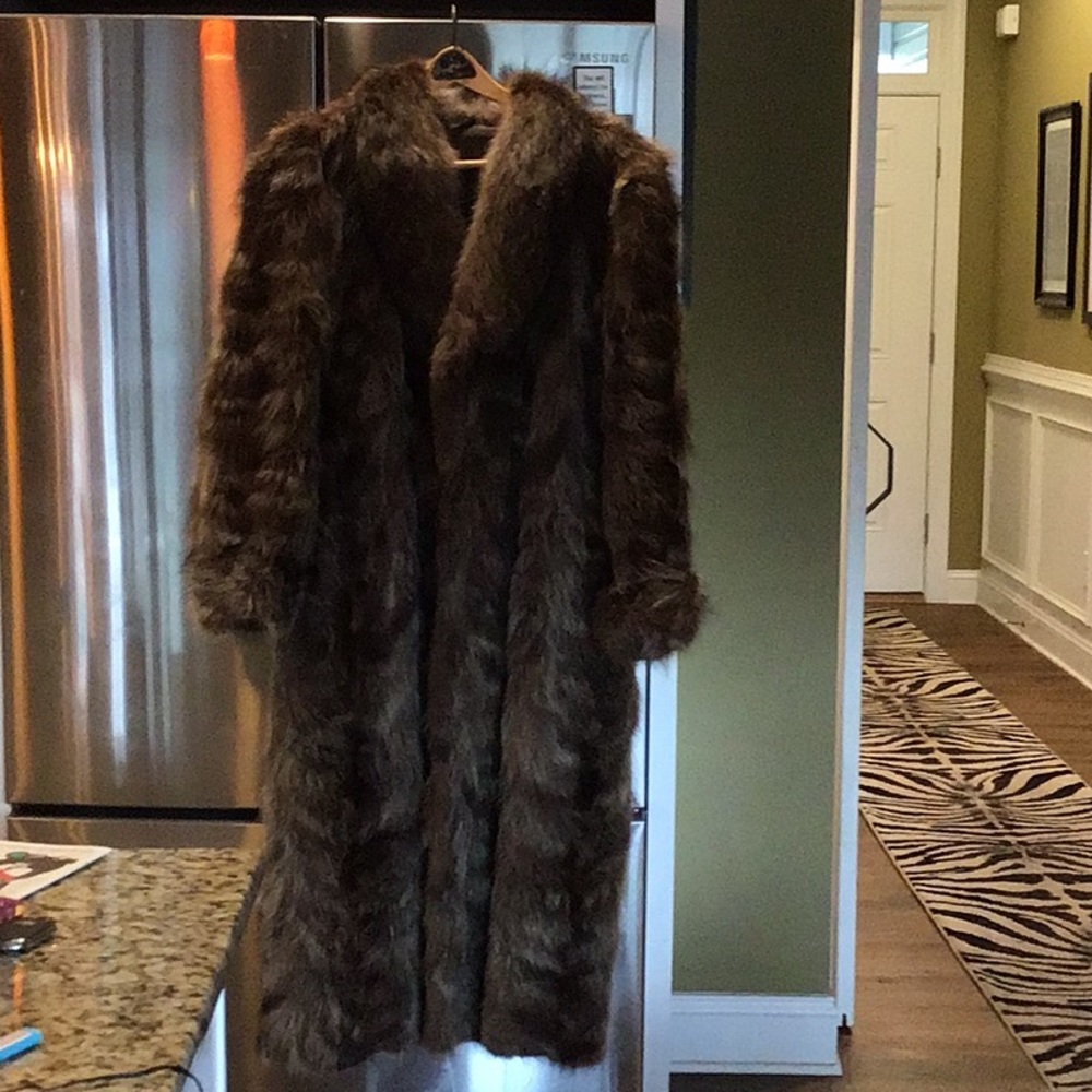 Women’s Real Raccoon fur jacket xxl